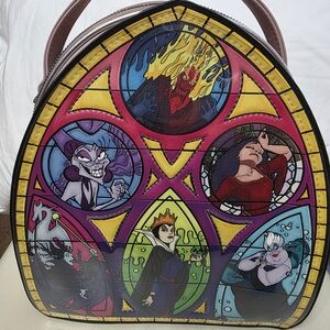 NWT Disney Villans Rare Loungefly backpack. Double pocket.